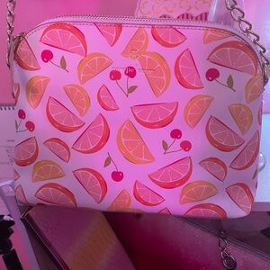 Nanette Lepore Pink Citrus Crossbody Bag